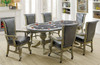 Tallmadge Gray Poker Table Gaming Side shown with Optional Chairs Room