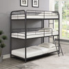 Vetrina Twin Gunmetal Triple Bunk Bed Room