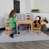 Cameron Natural Kids Tables and Chairs with Girl Room