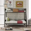South Bank Twin over Full Metal Bunk Bed Front View Room