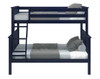 Braxton Blue Bunk Bed Twin over Full Front View