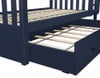 Braxton Blue Optional Twin Storage Trundle shown with Slats