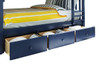 Braxton Blue Optional Set of 3 Storage Drawers