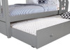 Rylan Gray Optional Twin Storage Trundle shown with Mattress