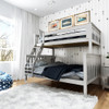 Rylan Gray Twin over Full Bunk Beds Angled View Room
