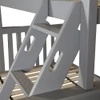 Rylan Gray Twin over Full Bunk Beds Ladder Detail