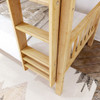 Girard Natural XL Low Bunk Beds Ladder Detail Room