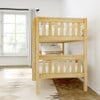 Girard Natural Twin XL Low Bunk Beds Right End View Room