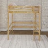 Natural Downtown Highrise Twin Loft Beds for Teens Front View Room