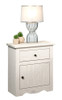 Helena Antique White 1 Drawer Nightstand