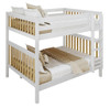 Tinley Park Modern Queen Bunk Bed Angled View