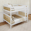 Tinley Park Modern Queen Bunk Bed Left Side Angled View Room