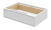 Tinley Park Modern Optional Single Under Bed Drawer Angled View shown in White