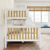 Tinley Park Modern Twin over Queen Bunk Bed End Detail Room