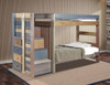 Morgan Creek Multi Color Twin Bunk Bed with Steps Room