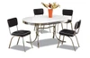 At the Hop Retro Dinette Set with Black Chairs