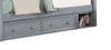 Kallista Optional Set of 2 Underbed Storage Drawers with Cubby-Gray Finish