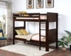 Brooklyn Espresso Loft Bunk Bed converted to Twin Bunk Beds Room