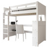 Luca White Loft Bunk Bed