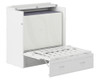 Colette White Twin XL Murphy Bed Frame Partially Extended with Mattress
