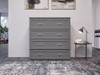 Ashbury Grey Twin XL Murphy Bed Front View Room