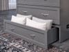 Ashbury Grey Twin XL Murphy Bed Storage Drawer Detail Room