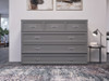 Ashbury Grey Queen Murphy Bed Front View Room