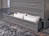 Ashbury Grey Queen Murphy Bed Storage Drawer Detail Room