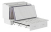 Alameda White Murphy Full Bed Frame Extended with Mattress Unfolding