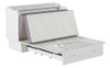 Alameda White Murphy Queen Bed Frame Extended with Mattress Unfolding