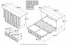 Alameda White Murphy Queen Bed Dimensions