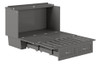 Fullerton Gray Murphy Full Bed Frame Extended Door Panel Open