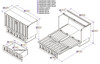 Fullerton Gray Murphy Full Bed Dimensions