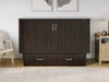 Rowley Espresso Murphy Queen Bed Front View Room