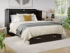 Rowley Espresso Murphy Queen Bed Unfolded Angled View Room