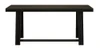 Riley Wirebrush Black Dining Room Table Front View
