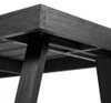 Riley Wirebrush Black Dining Room Table Edge Detail