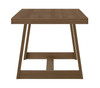 Riley Wirebrush Pecan Dining Room Table End View