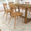 Riley Wirebrush Pecan Dining Room Table shown with Optional Lancaster Pecan Dining Room Chairs Room 2