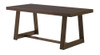 Riley Wirebrush Walnut Dining Room Table Angled View