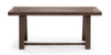 Riley Wirebrush Walnut Dining Room Table Front View