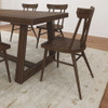 Riley Wirebrush Walnut Dining Room Table shown with Optional Lancaster Walnut Dining Room Chairs Room 2