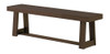 Riley Wirebrush Walnut Dining Room Bench Angled View