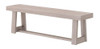 Riley Wirebrush Seashell Dining Room Bench Angled View