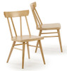 Lancaster Natural Dining Room Chairs Set of 2 Angled View