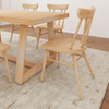 Lancaster Natural Dining Room Chairs shown with optional Riley Wirebrush Natural Dining Room Table Room