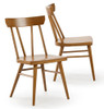 Lancaster Pecan Dining Room Chairs Set of 2 Angled View
