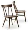 Lancaster Walnut Dining Room Chairs Set of 2 Angled View
