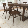 Lancaster Walnut Dining Room Chairs Set of 2 shown with optional Riley Wirebrush Walnut Dining Room Table Room