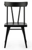Lancaster Black Dining Room Chairs Front View